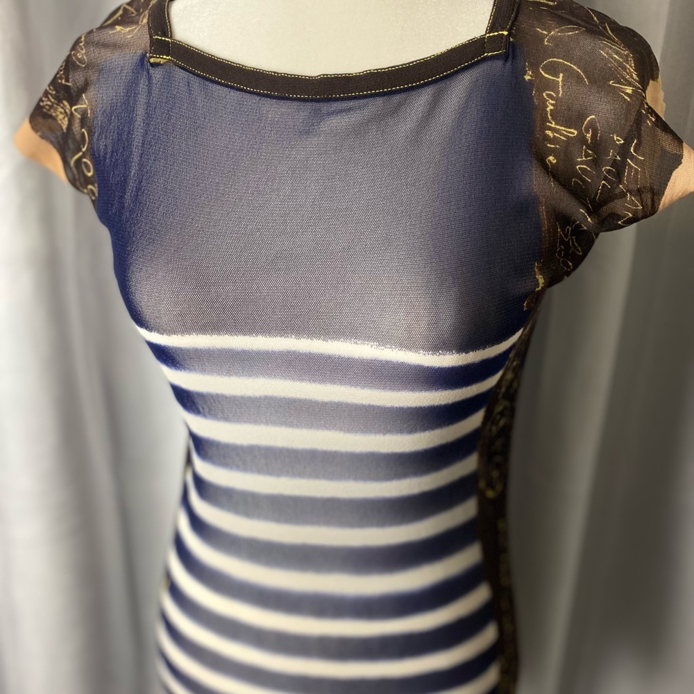 JEAN PAUL GAULTIER mesh top.